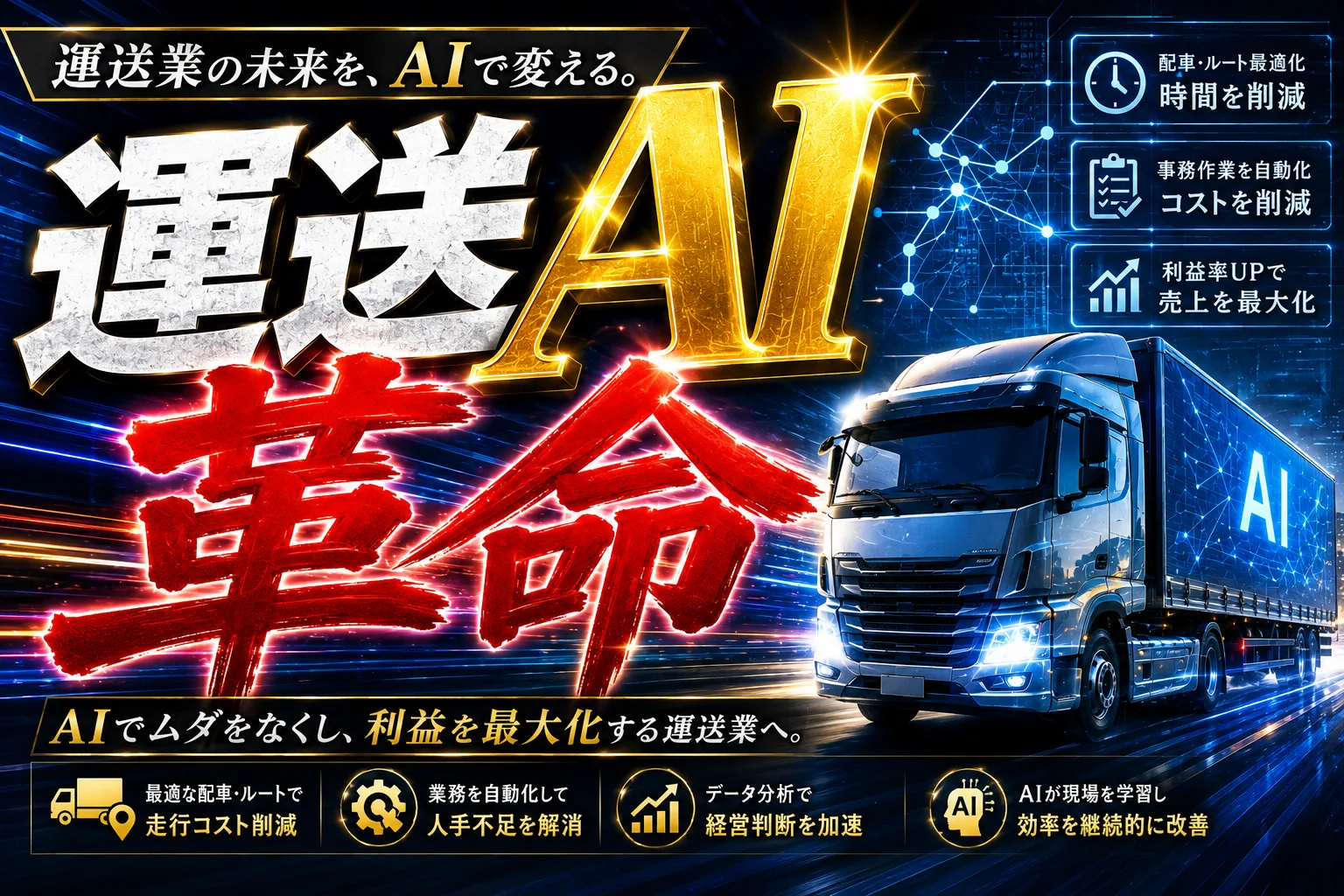 運送AI革命｜配車・勤怠・運転日報をAIで自動化