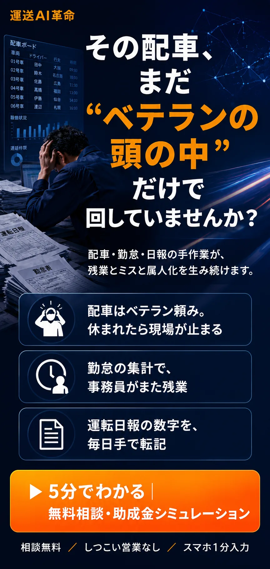 まだ手作業ですか｜無料相談・助成金シミュレーション